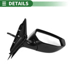 Right Side Door Mirror for Nissan Altima (2013–2018) Manual Folding Black