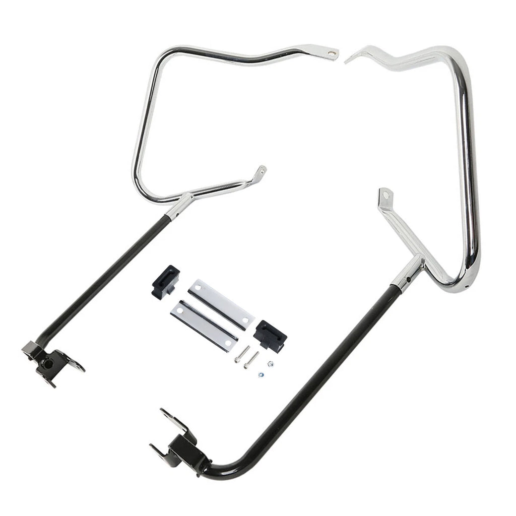 Saddlebag Bracket Guard Crash Bars for Harley Touring Street Road Glide (2014–2023)