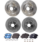 Brake Disc Rotors and Pads Kit for VW Dodge Journey Routan (2012)
