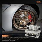 Front Pair Brake Calipers w/Bracket for Infiniti QX60 (2014–2020) & Nissan Murano (2015–2022)