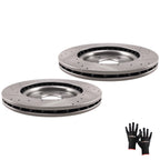 Set of 2 Front Brake Rotors for Dodge Grand Caravan, Journey (2012–2020) 53068