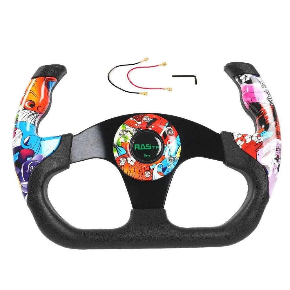 13 Inch Racing Steering Wheel for Model U Plaid
