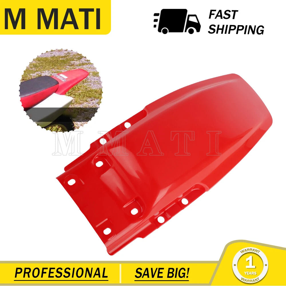 Rear Fender for Honda XR80R XR100R (1985–2000) Red Plastic Mud Guard