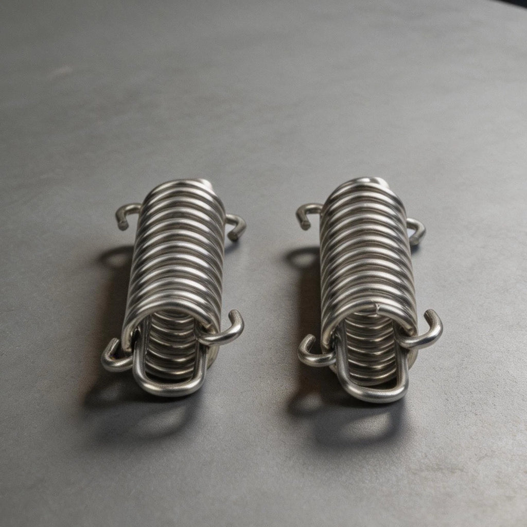 Set of 2 Stainless Steel Spring Buffers for Marine Mooring Yachts