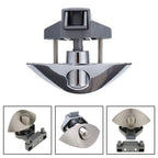 Push Button Cabinet Latch Lock for RV Camper Boat Auto (Zinc Alloy Nickel)