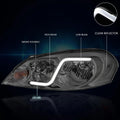 Headlight with LED DRL for Chevy Impala (2006–2016) Smoked Housing Clear Corner