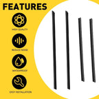 Set of 4 Weatherstrip Window Moulding Trim for Honda Fit (2008–2013)