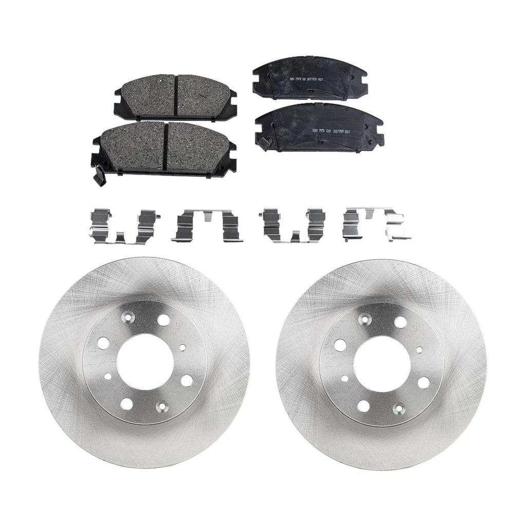 Brake Disc Rotors and Pads Kit for Honda Accord Prelude (1985–1987)