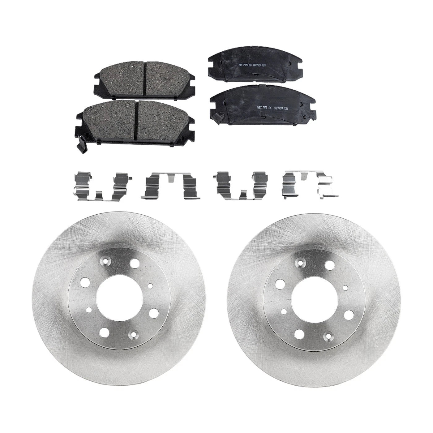 Brake Disc Rotors and Pads Kit for Honda Accord Prelude (1985–1987)