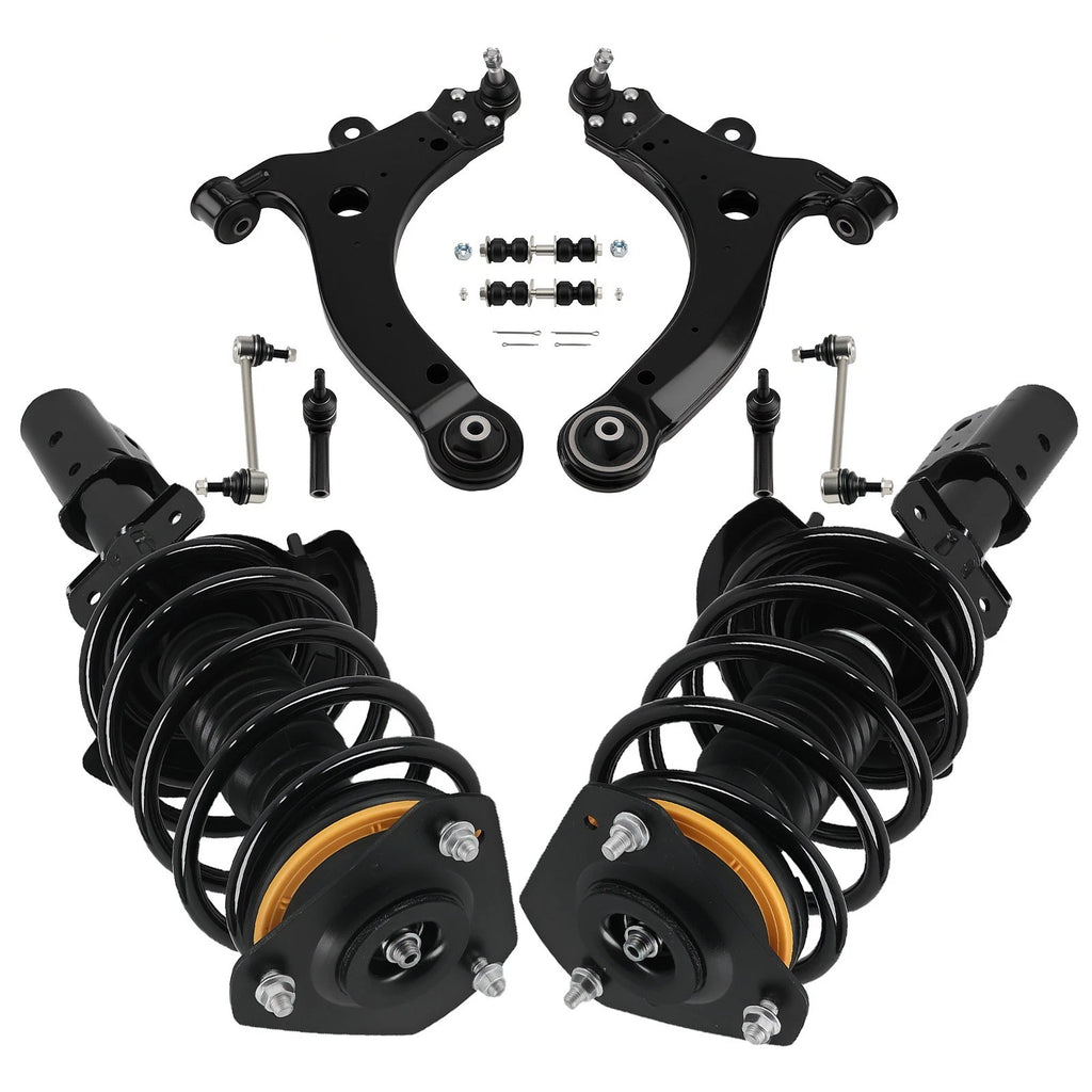 Set of 10 Front Struts Control Arm Sway Bar Suspension for Pontiac Grand Prix (2004–2008)