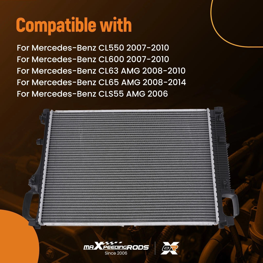 Aluminum AT Radiator for Mercedes CL600/S600 (2004–2010)