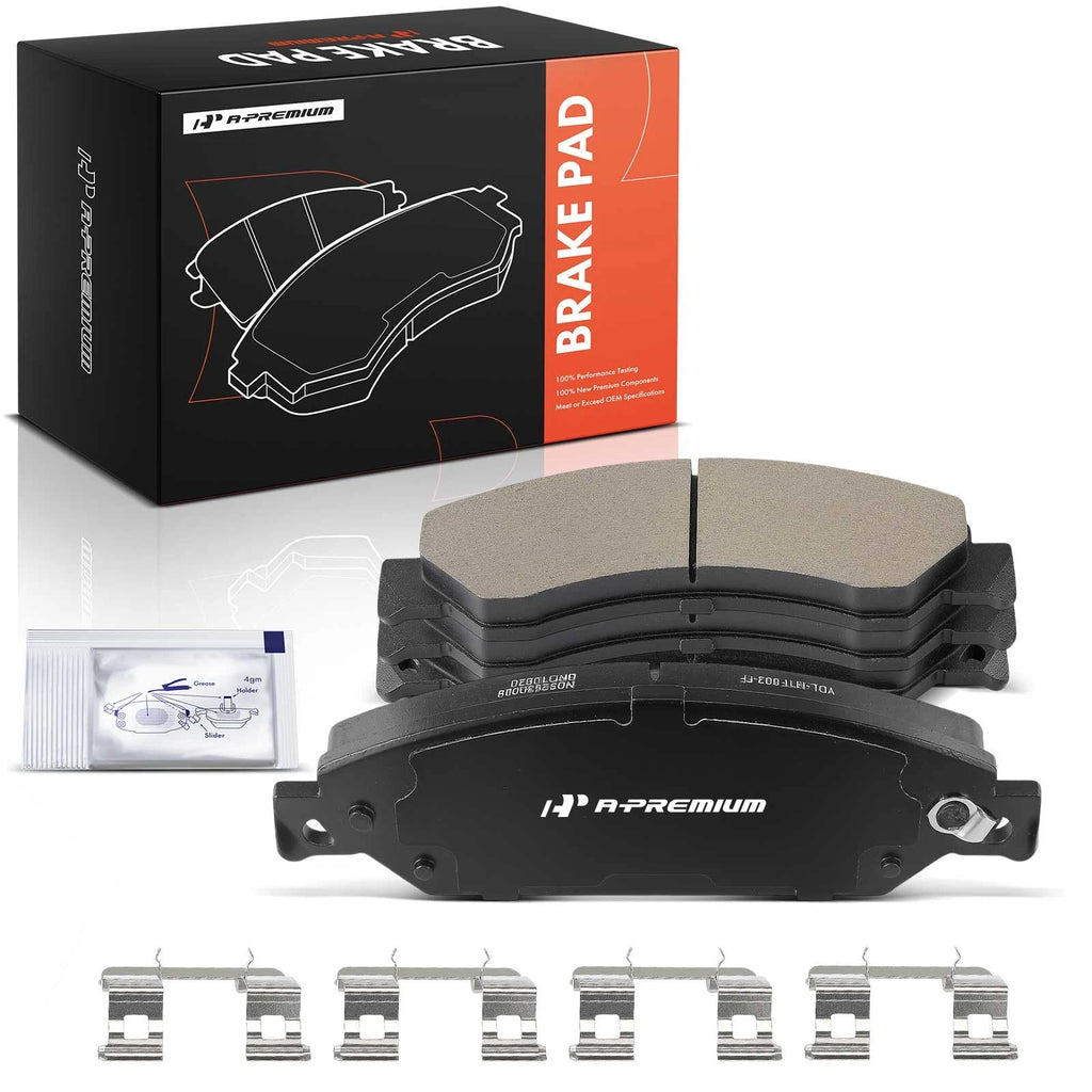 Set of 4 Front Ceramic Brake Pads for Chevrolet Silverado 1500 (2005â2018)