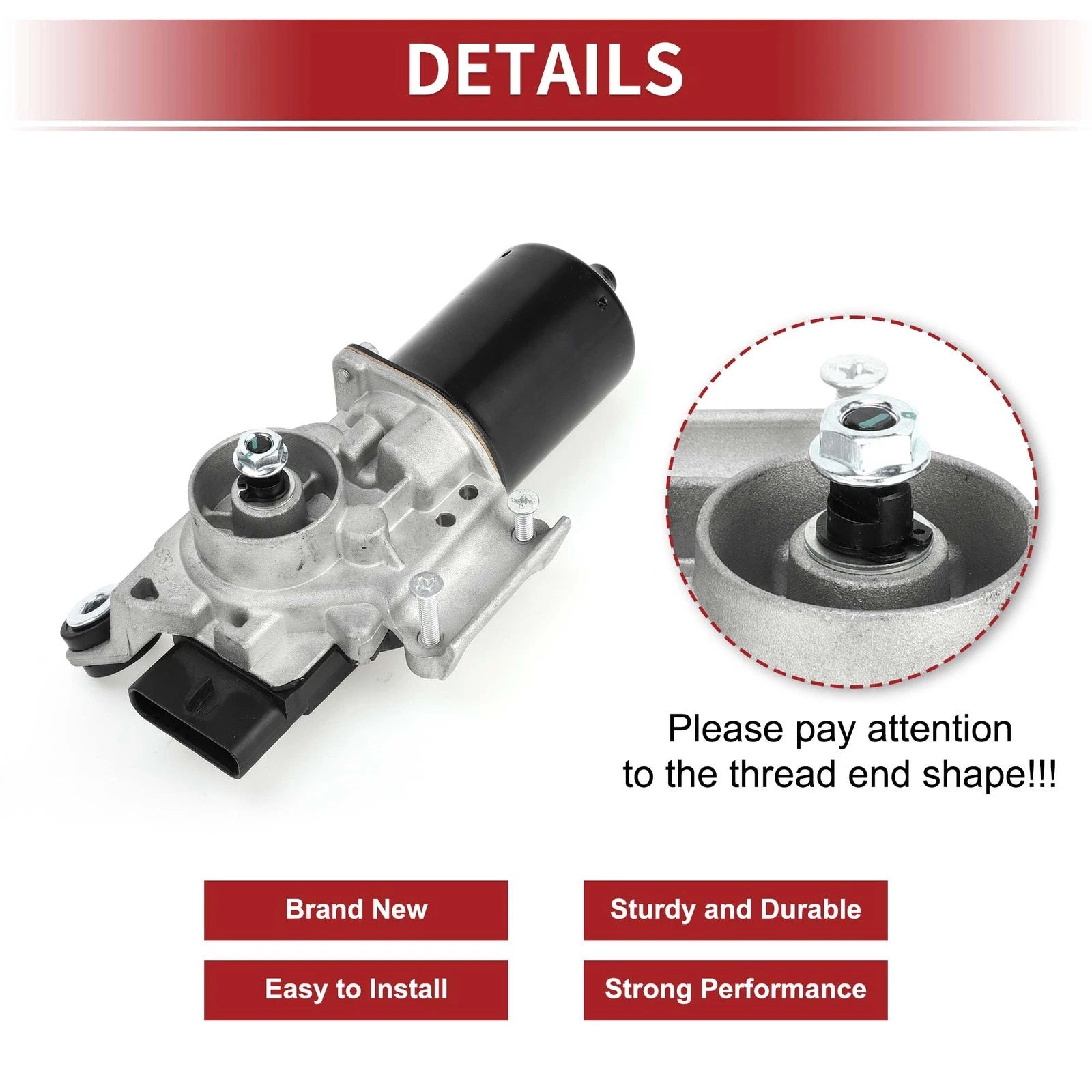 Front Windshield Wiper Motor for Chevrolet Equinox (2005–2006) No.15813769/22665038