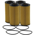 Set of 4 Wix WL10024 Engine Oil Filters for (Metal Free)