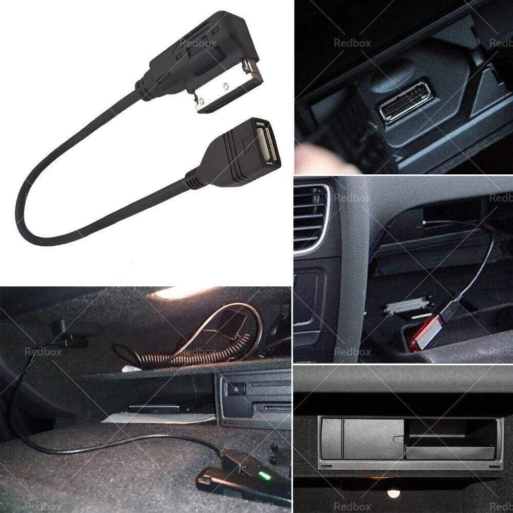 USB Interface AMI MMI AUX MP3 Cable for Audi A3 A4 A5 A6 Q5 Q7 R8 (2003–2023)