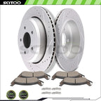 Rear Brake Rotors and Ceramic Pads for Mercury Grand Marquis, Crown Victoria (1992–2011)