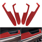 4 x Carbon Fiber Interior Door Armrest Cover Trim for Toyota Tundra (14-21)