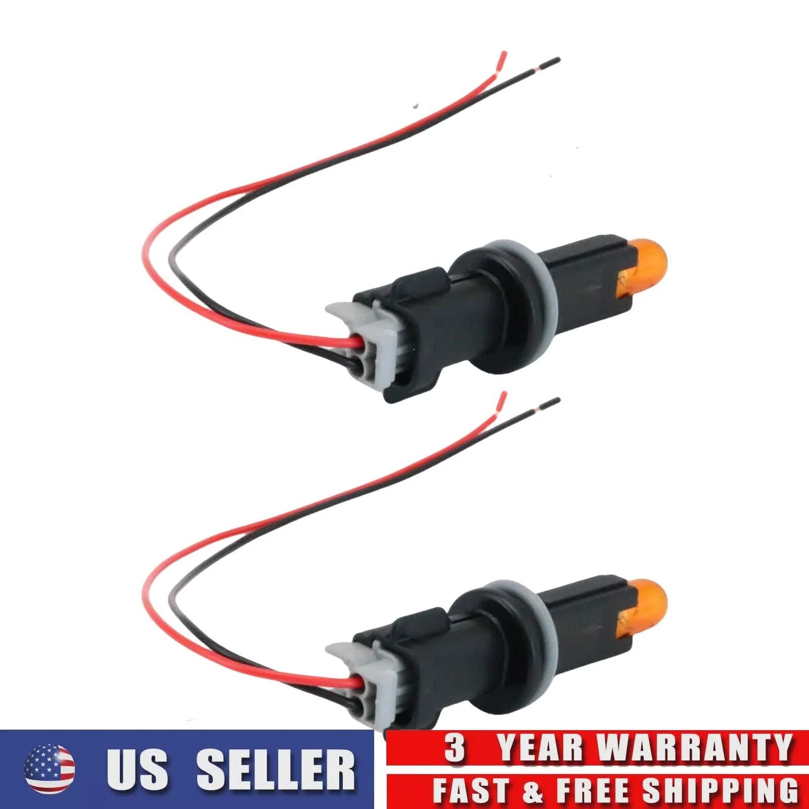 2X Clearance Marker Light Lamp Socket W/Bulb for Nissan Altima Pathfinder Xterra