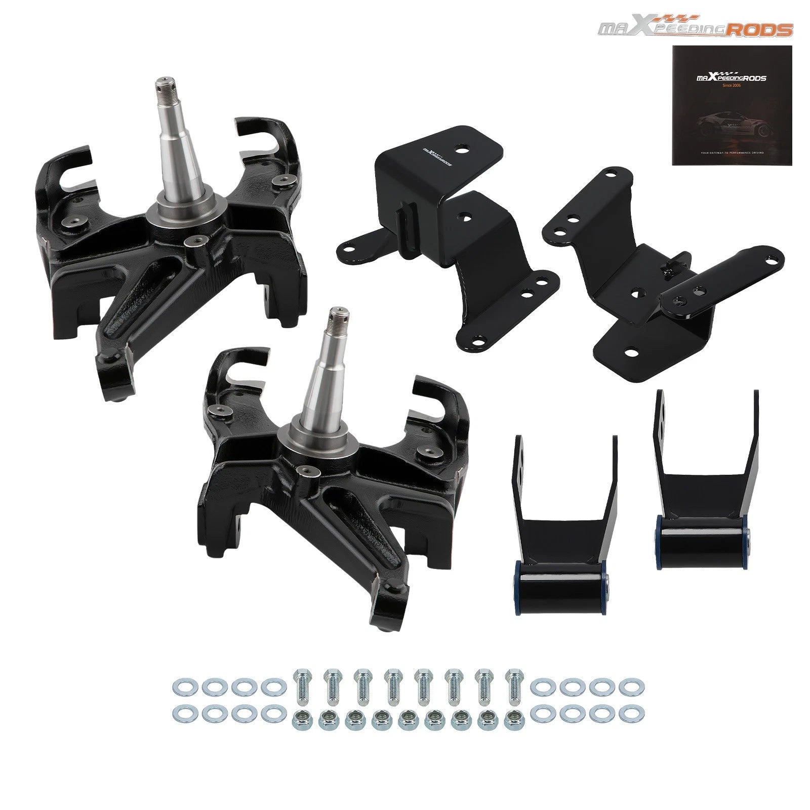 3" Front 4" Rear Lowering Suspension Kit for Chevy C-10 Pickup (1973–1987)