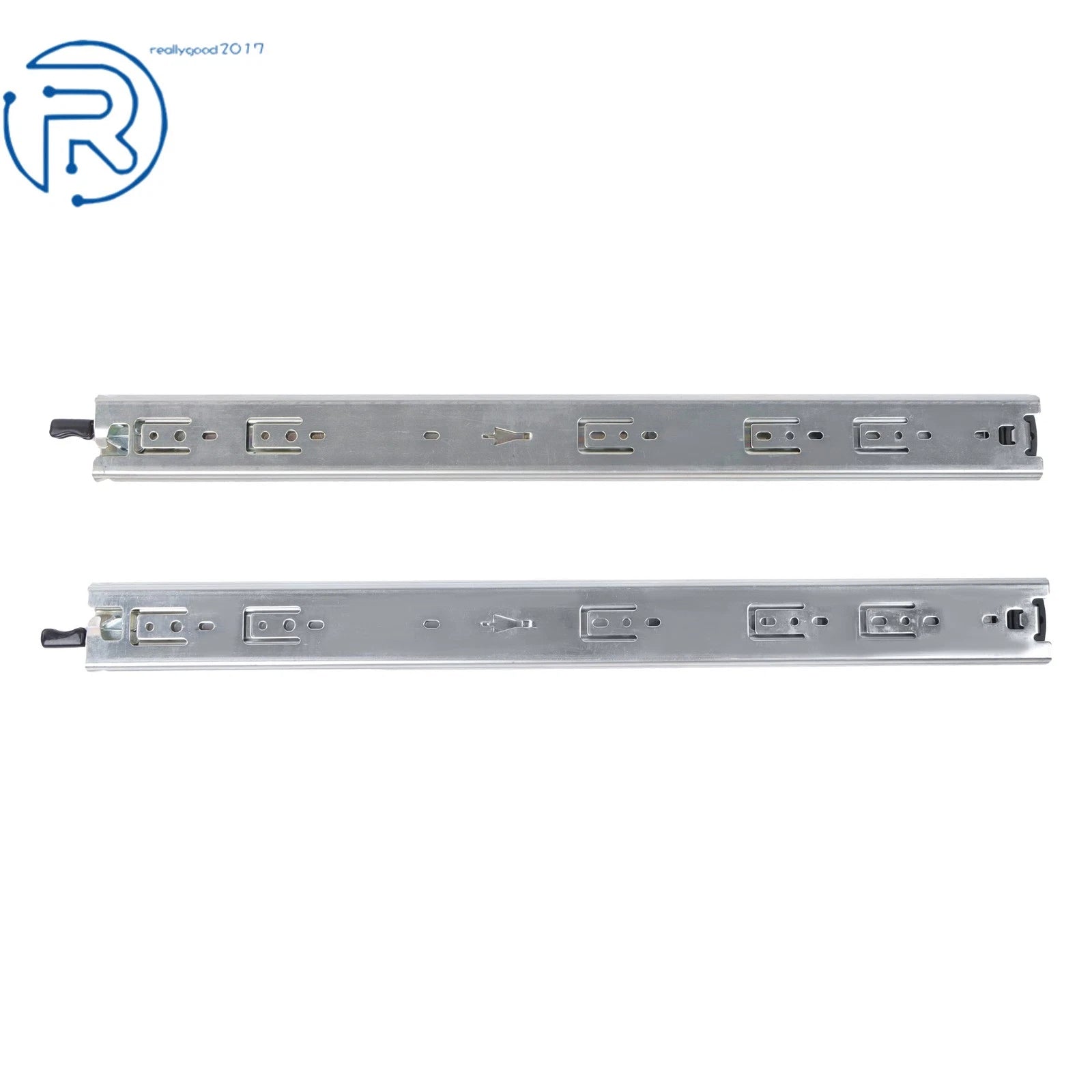 Set of 2 Heavy Duty Drawer Slides for Universal Applications (22 Inch)