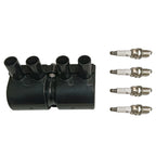 Ignition Coil & 4X Spark Plugs for Suzuki Aveo Wave (2004-2006)