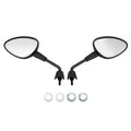 Pair Shorty Mirrors Black for Vespa Sprint 50-150, Primavera 50-125, GTS 125-300