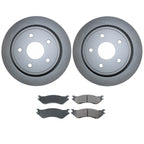 Rear Brake Kit 352mm Disc Rotors & Akebono ProACT Pads for Dodge Ram 1500 (2009–2018)