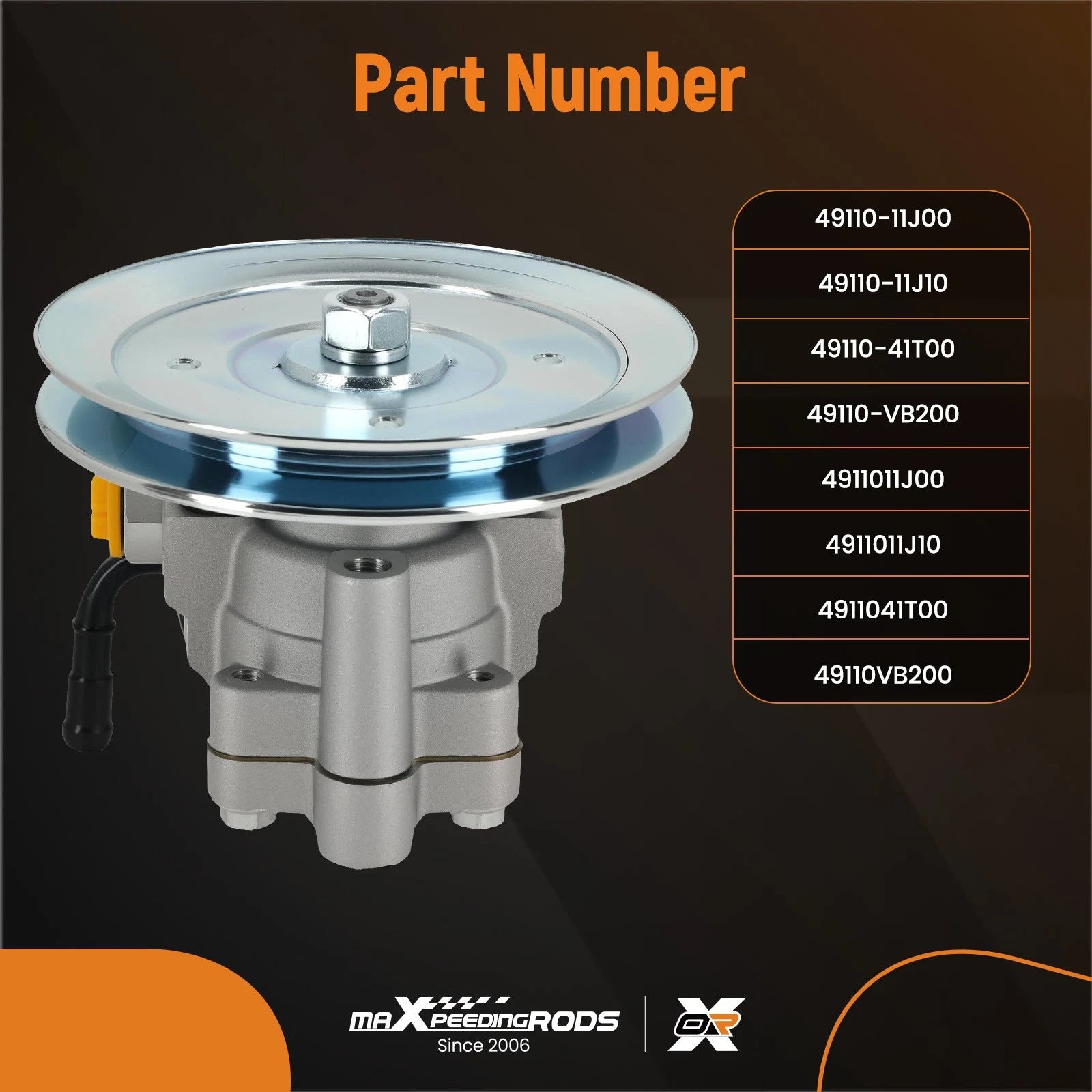 Power Steering Pump with Pulley for Nissan Patrol GQ Y60 (1997–1999) 49110-11J00