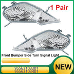 Pair L&R Front Bumper Side Turn Signal Light for Porsche Cayenne (2002–2010)