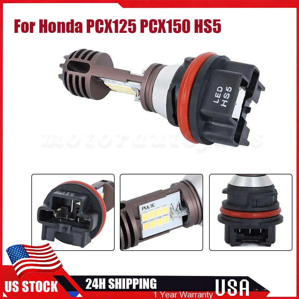 1X LED Headlight Bulb for Honda PCX125 PCX150 (HS5 35/35w)
