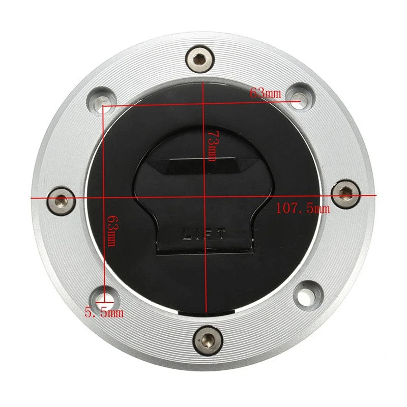Fuel Gas Tank Cap with 2 Keys for Suzuki Bandit GSF250 (1997–2000)