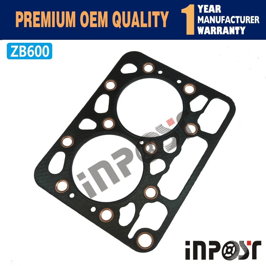 Head Gasket Kit for Kubota Z600 ZB600 Engine B4200 Tractor (Graphite)