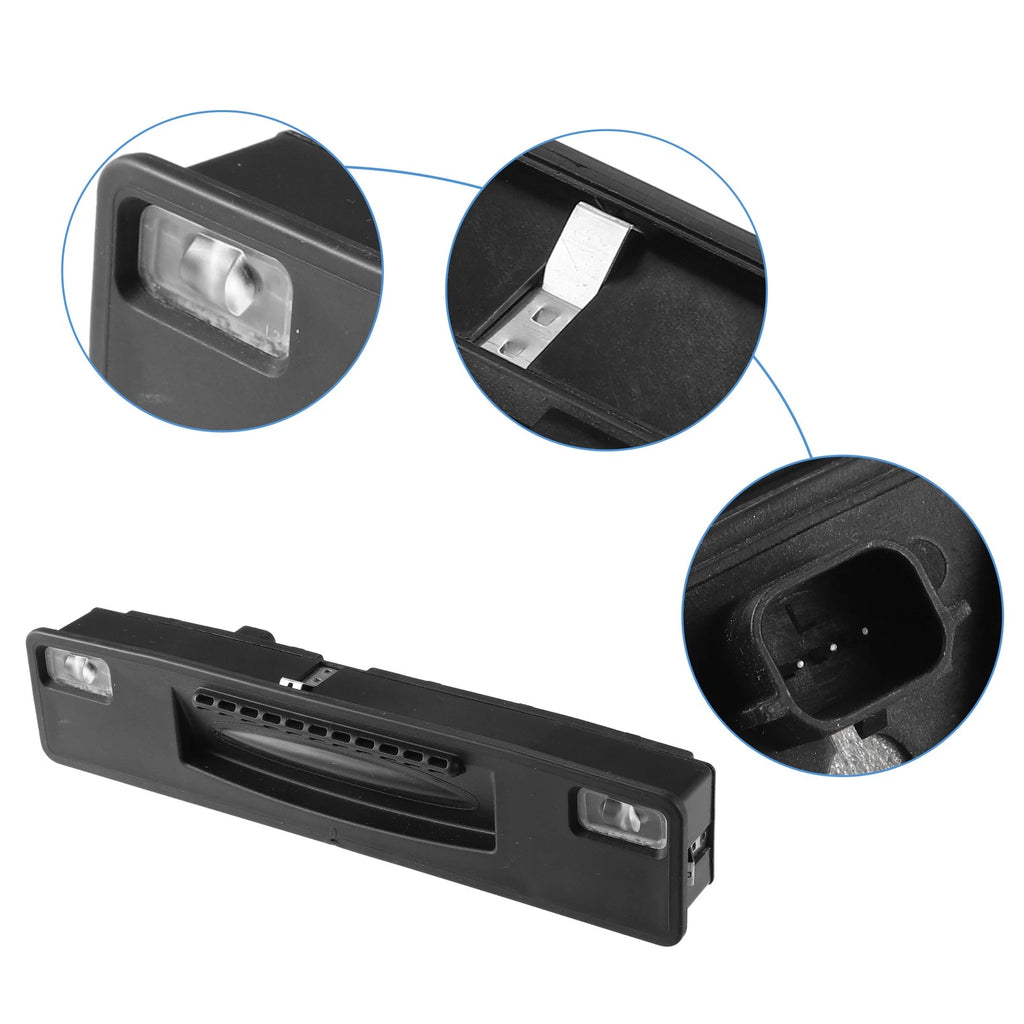 Rear Trunk Tailgate Lock Release Handle Button for Ford Fiesta (2017–2023)