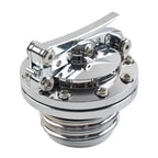 Fuel Tank Cover Gas Cap Silver for Harley Touring Sportster Dyna Softail