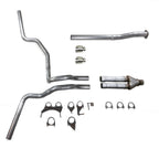 Dual Exhaust Kit for Toyota Tacoma (2016–2023) 2.5" Straight Pipe, DBL Wall Tip