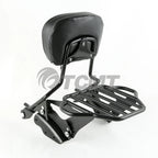 Backrest Sissy Bar with Rack 4-Point Docking Kit for Harley Touring (2009–2013)
