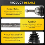 CV Axle Shaft Assembly for Toyota Echo (2000–2005) Front Driver Side