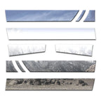 10pc 5 1/2" Rocker Panels for 04-15 Nissan Titan Crew Cab w/o Tool Box or Guards
