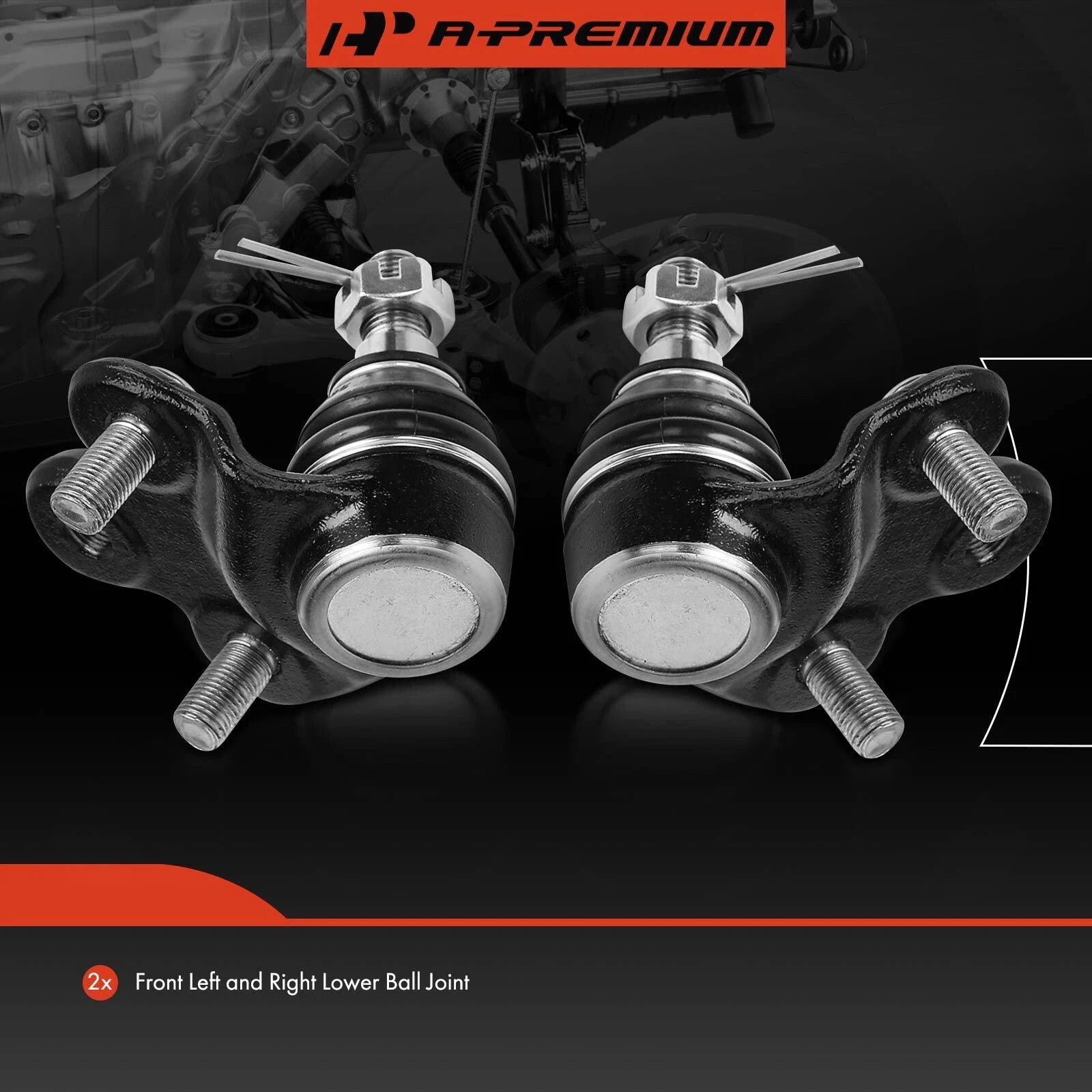 2X Front Lower Side Ball Joints for Honda Civic Acura CSX (2006–2011)