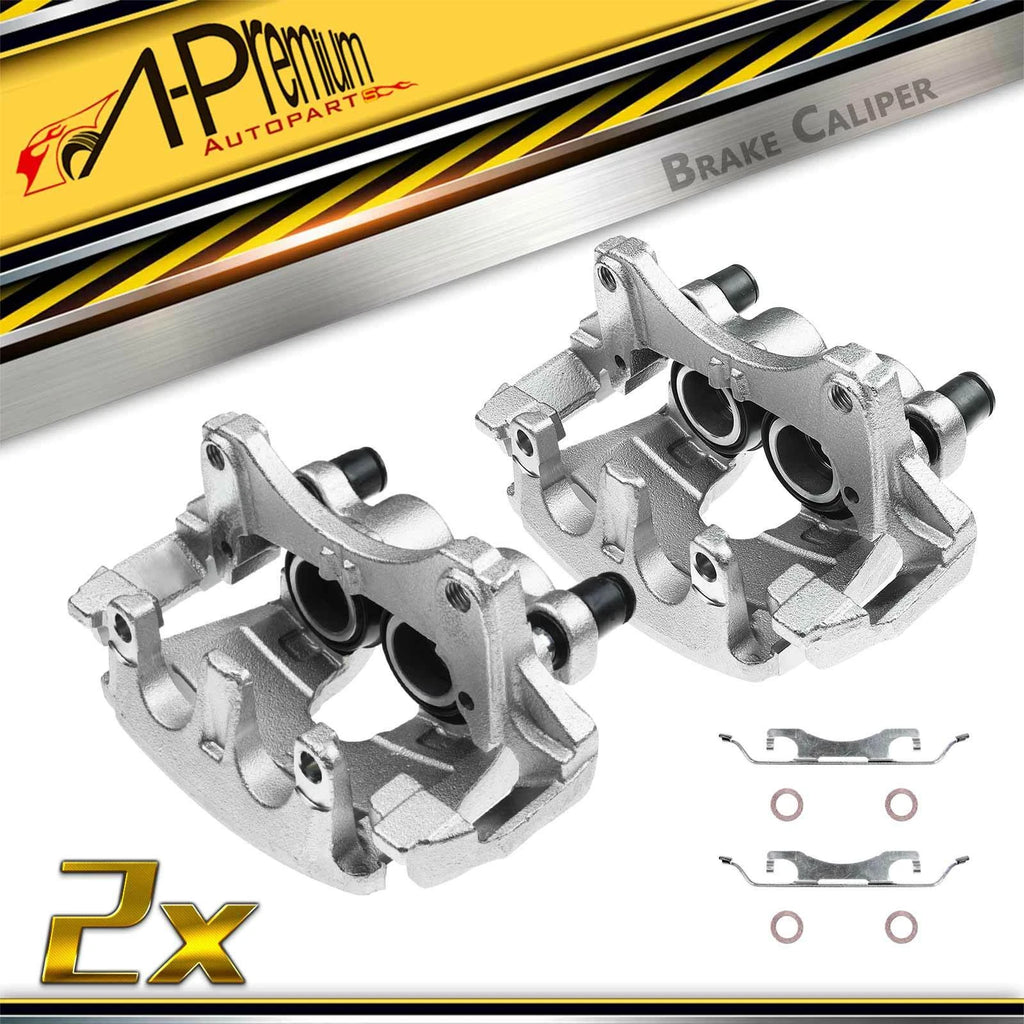 Pair Front Disc Brake Calipers with Bracket for Ford Edge Lincoln MKX (2007–2018)