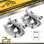 Pair Front Disc Brake Calipers with Bracket for Ford Edge Lincoln MKX (2007–2018)
