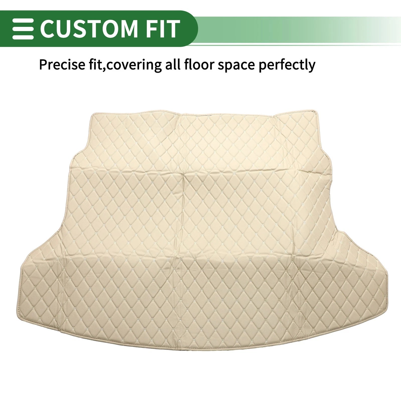 3D Diamond Pattern Cargo Liner Trunk Mat for Honda CR-V (2012–2016) Beige XPE