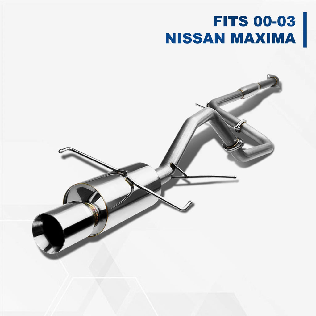 4" Muffler Tip Catback Exhaust System for Nissan Maxima V6 (2000–2003)