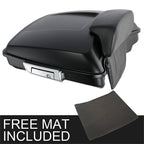 Matte Black Razor Trunk Pad Backrest for Harley Touring Road Glide (2014–2026)