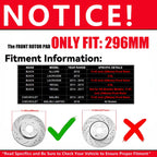 Front Drilled Disc Brake Rotors & Pads Kit for Chevrolet Malibu Limited (2016)