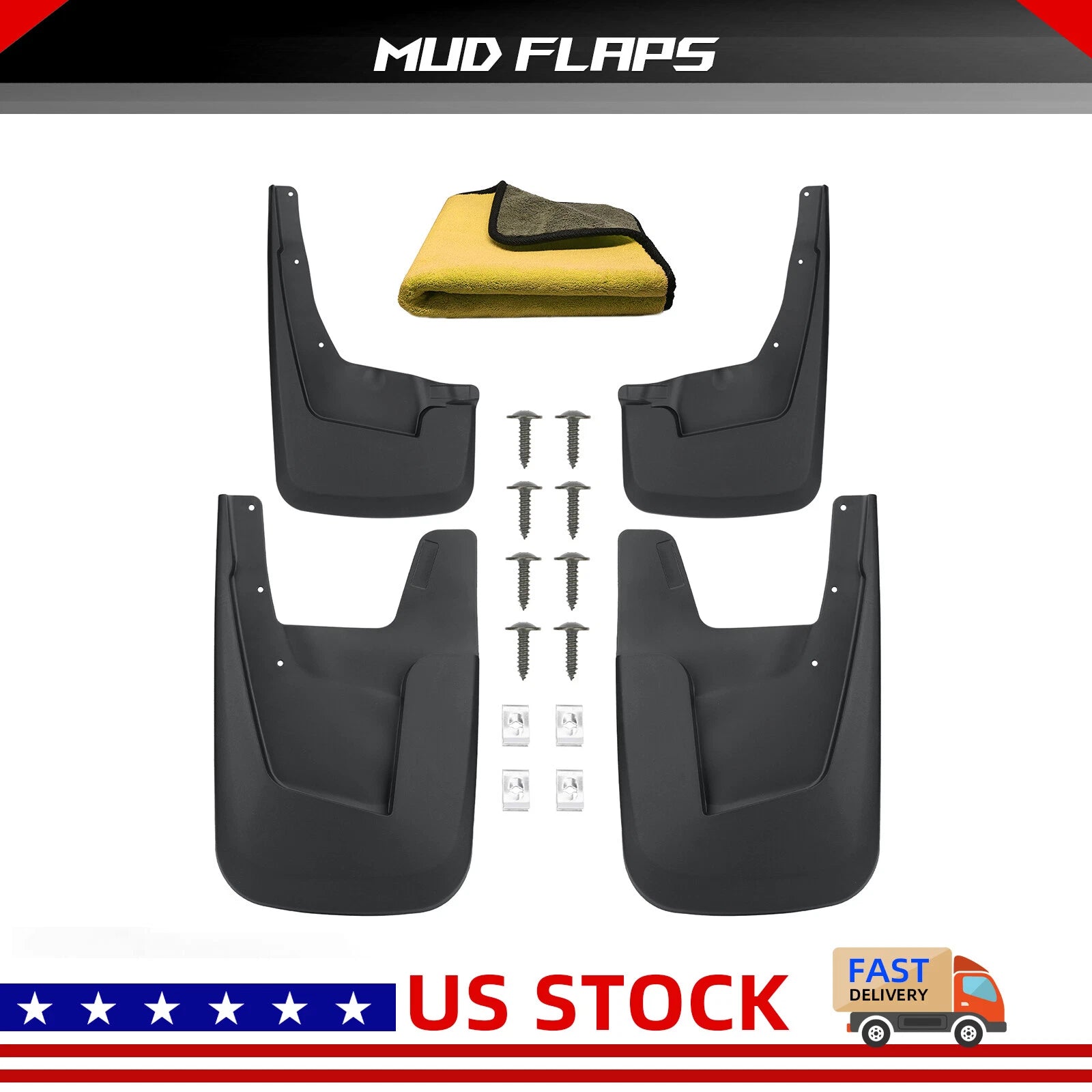 Mud Flaps for Dodge Ram 1500 (2019–2023) - Front and Rear Guards