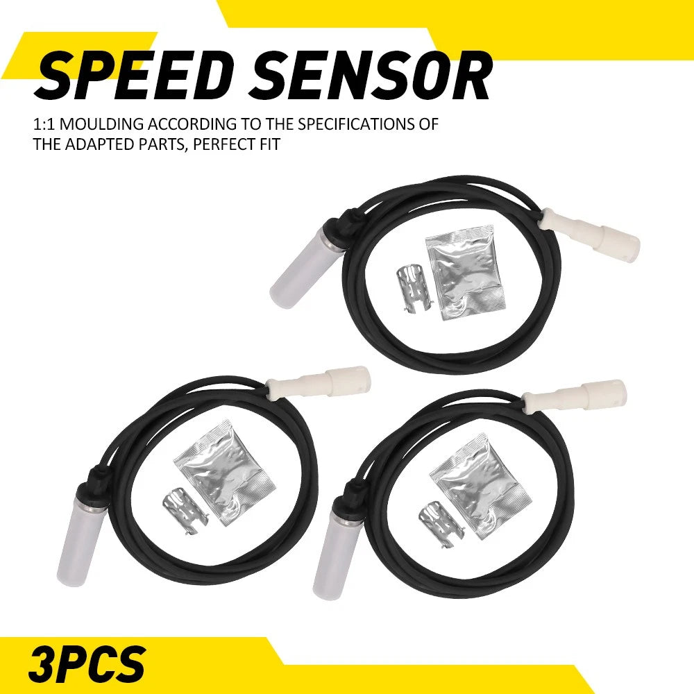 3X Wheel Speed Sensor for Freightliner Cascadia, Kenworth, Peterbilt (2008–2016)