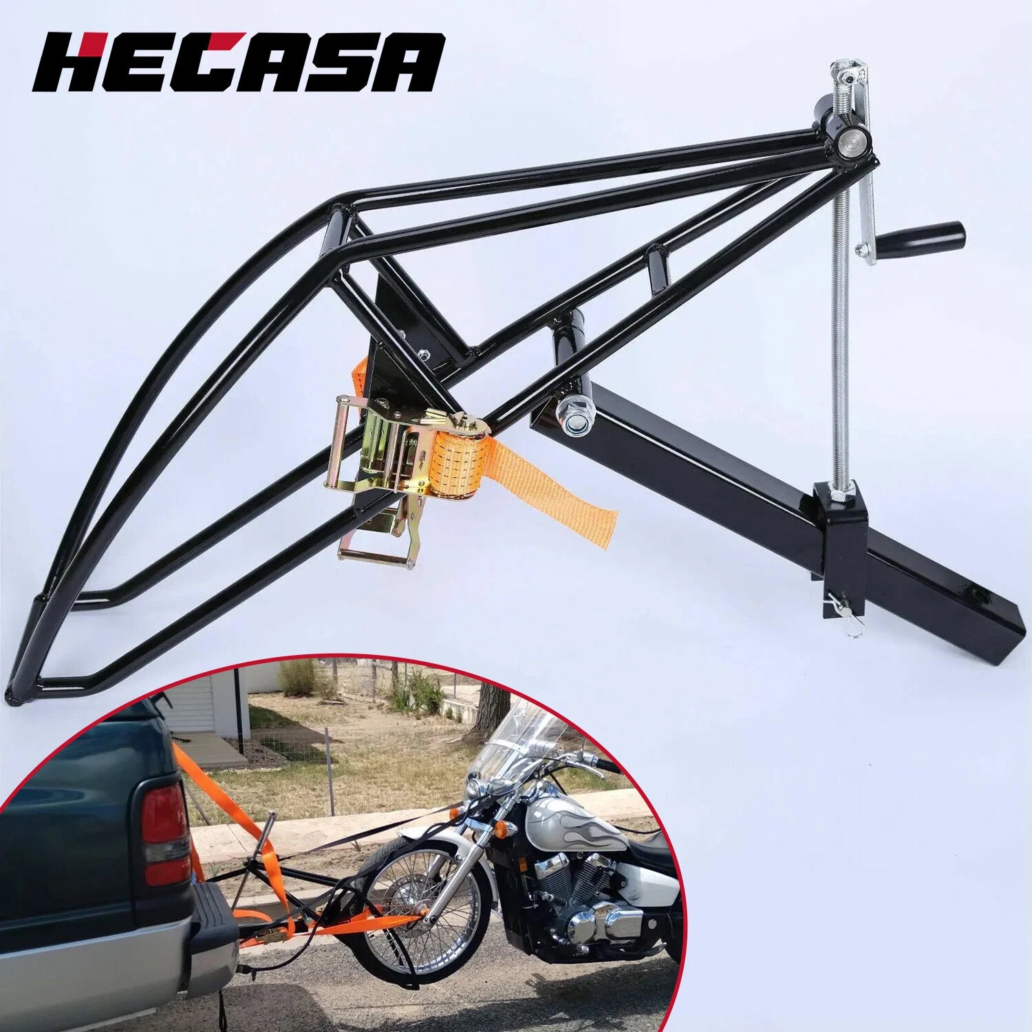 Motorcycle Scooter Carrier Tow Receiver Trailer Hauler Hitch Mount Rack for Universal (YYYY–YYYY)