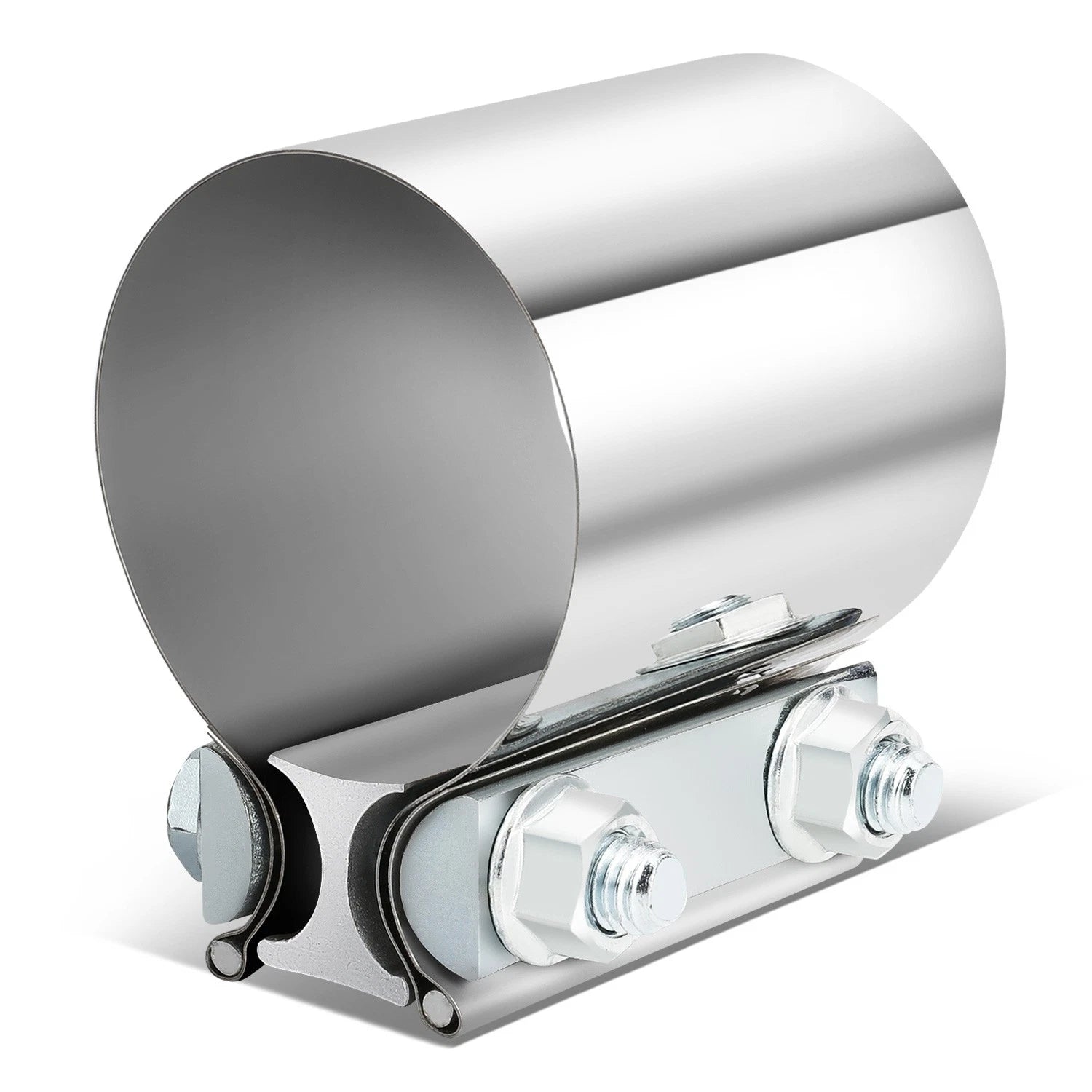 2.75" OD Butt Joint Band Exhaust Clamp for Universal Applications (T304 Stainless)