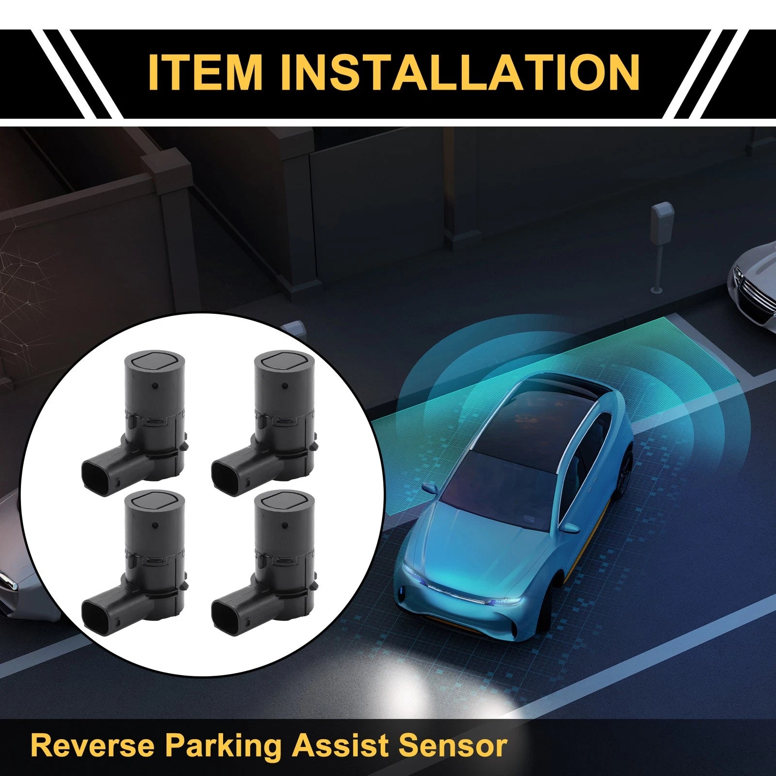 4X Bumper Reverse Backup Parking Sensor for Nissan Armada (2005–2007) No. 259947S10A